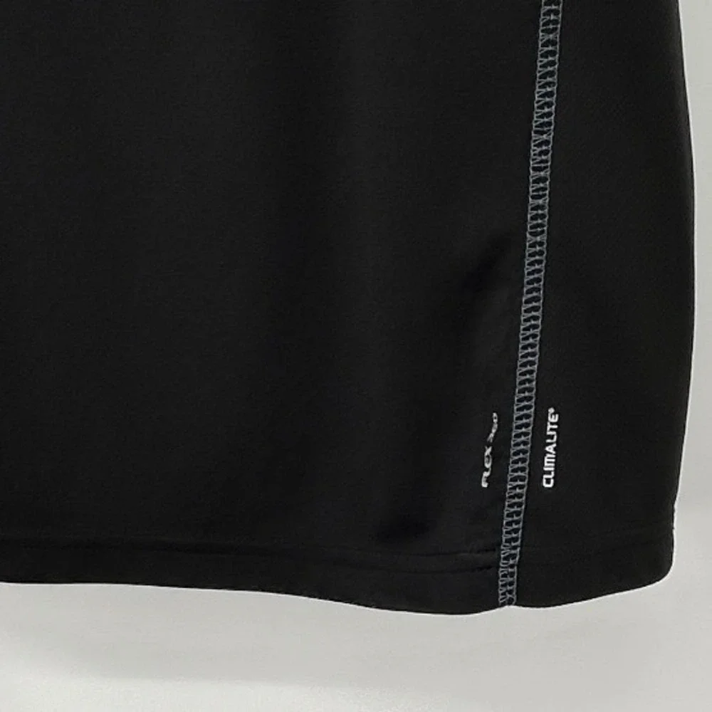 Adidas Mens Climalite Performance Tee Black Short Sleeve Athletic Shirt Size M